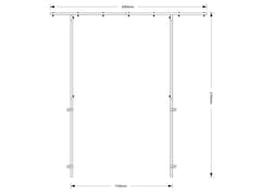 OMNITRONIC Marco de extensión para stand de DJ