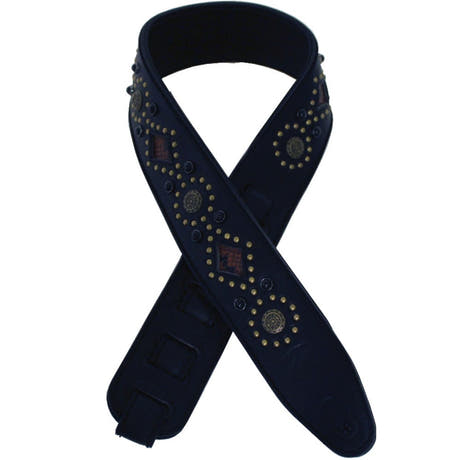 Profile DLX02-3 Correa de cuero de vestir Black