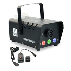 Firefog Hornet 400LED máquina de niebla de 400 W con LED y 2 mandos a distancia, negra