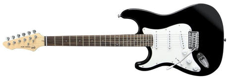 VGS RC-100 guitarra eléctrica, Black, zurda