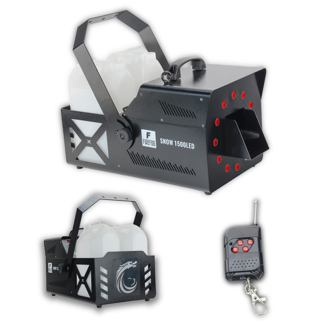 Firefog Snow 1500LED máquinas de nieve 1500 W con RGB LED y DMX