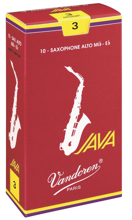 Vandoren Cañas para saxofón alto Java Filed Red - 3 1/2