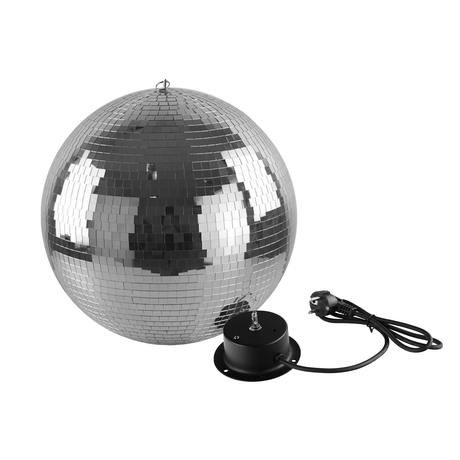 Bola de espejos de 20 cm con motor