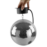 Bola de espejos de 20 cm con motor