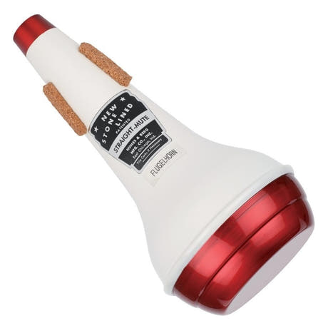Sordina recta Humes & Berg Straight 285 para fiscorno, roja y blanca