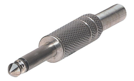 GEWA conector mono jack de 6,3 mm con protección contra dobleces