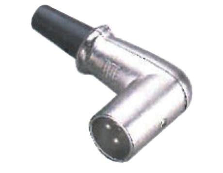 GEWA conector XLR macho acodado con alivio de tensión