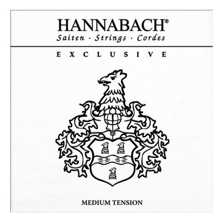 Hannabach Exclusive E6 cuerda de bajos para guitarra clásica, medium tension
