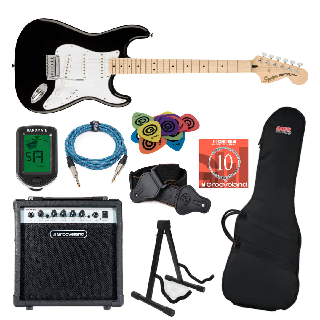 Fender Squier Affinity Stratocaster Pack de Inicio (Negro)