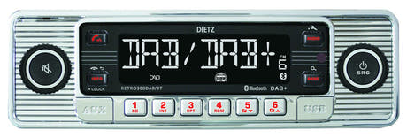 Retro Radio - DAB +, Bluetooth and USB, Silver