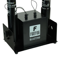 Firefog BLAST200 cañón de confeti eléctrico con dos tubos y mando a distancia