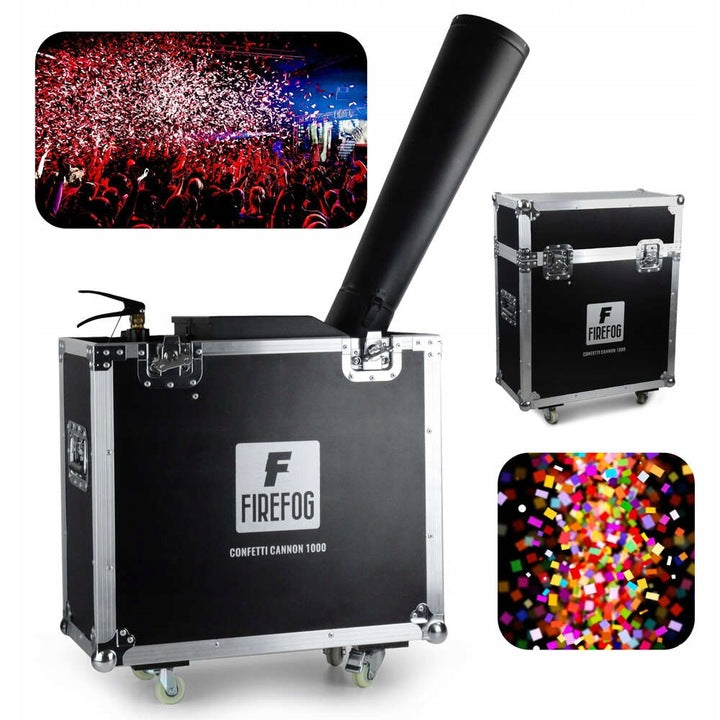 Firefog CANNON 1000+ cañón de confeti CO2 en case