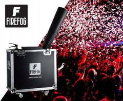 Firefog CANNON 1000+ cañón de confeti CO2 en case