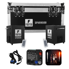 Firefog SPARK600 máquina de chispas, set de 2 máquinas y case