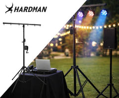 Hardman LS2 wind-up soporte de iluminación, de 1,6 a 2,8 m, 50 kg