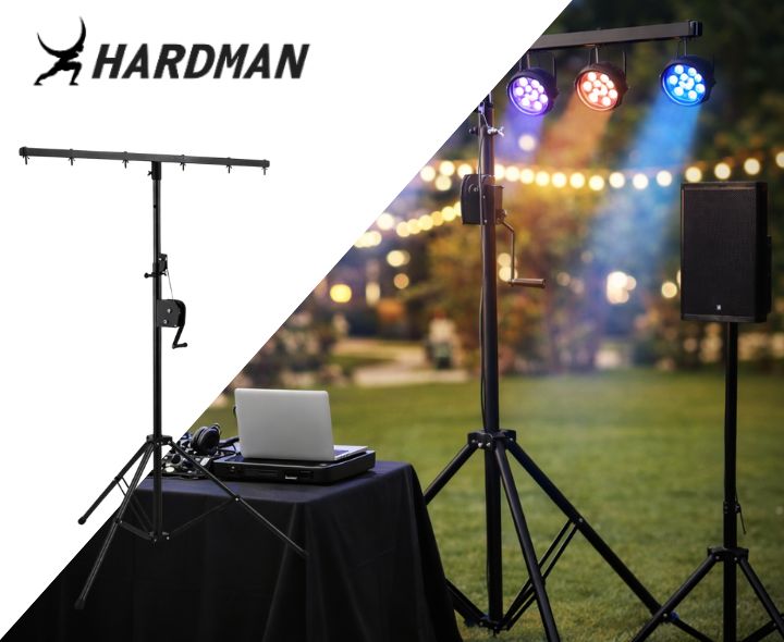Hardman LS2 wind-up soporte de iluminación, de 1,6 a 2,8 m, 50 kg