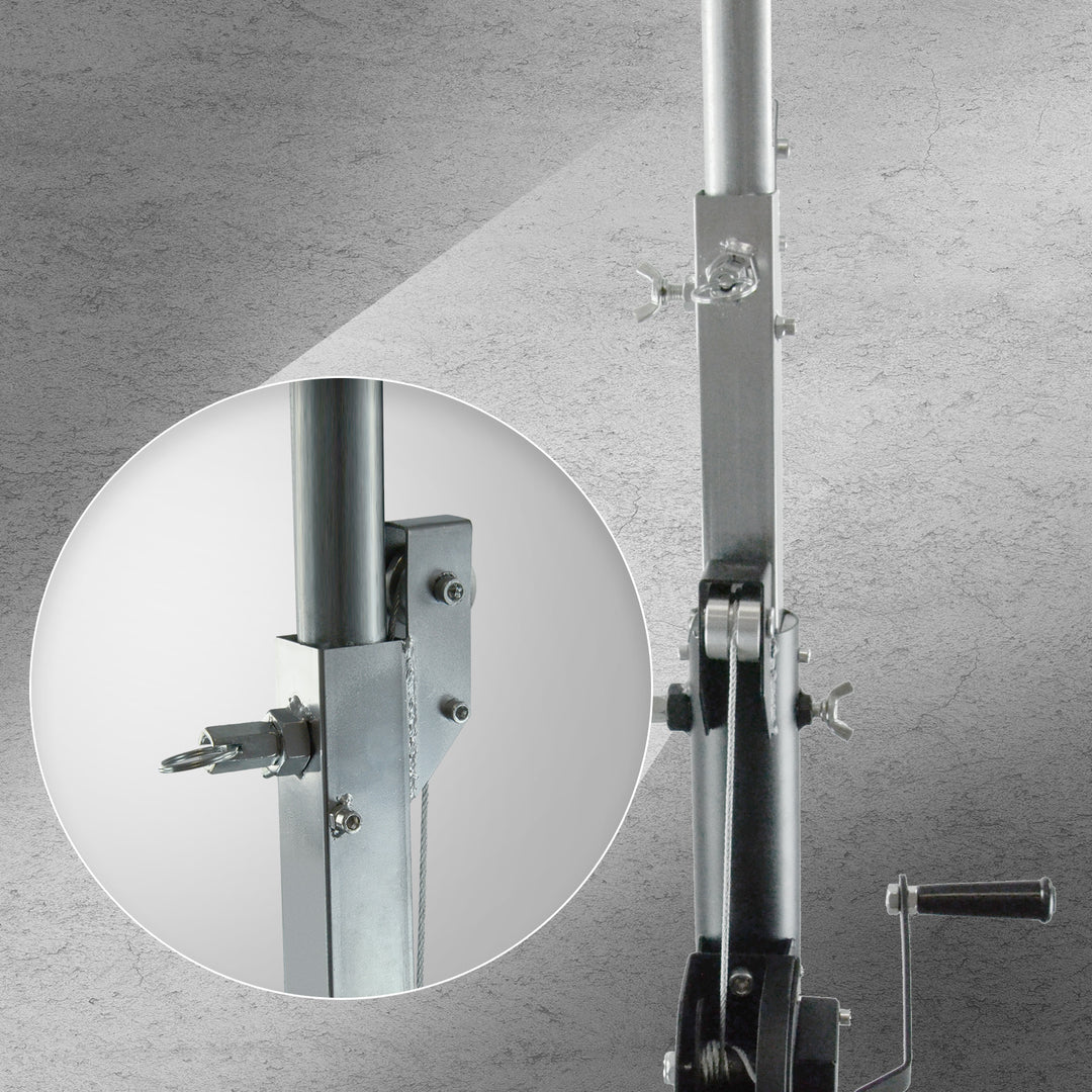 Hardman LS3 wind-up soporte de iluminación, de 1,7 a 4,3 m, 65 kg