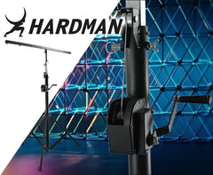 Hardman LS3 wind-up soporte de iluminación, de 1,7 a 4,3 m, 65 kg