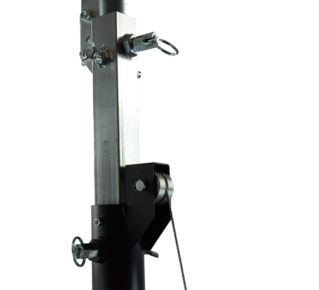 Hardman LS4 wind-up soporte de iluminación con barra transversal doble, de 1,7 a 4,3 m
