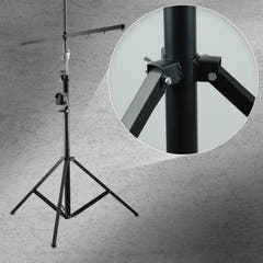 Hardman LS4 wind-up soporte de iluminación con barra transversal doble, de 1,7 a 4,3 m