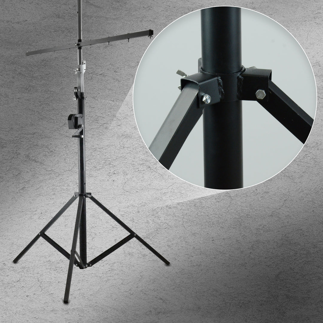 Hardman LS4 wind-up soporte de iluminación con barra transversal doble, de 1,7 a 4,3 m