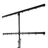 Hardman LS4 wind-up soporte de iluminación con barra transversal doble, de 1,7 a 4,3 m