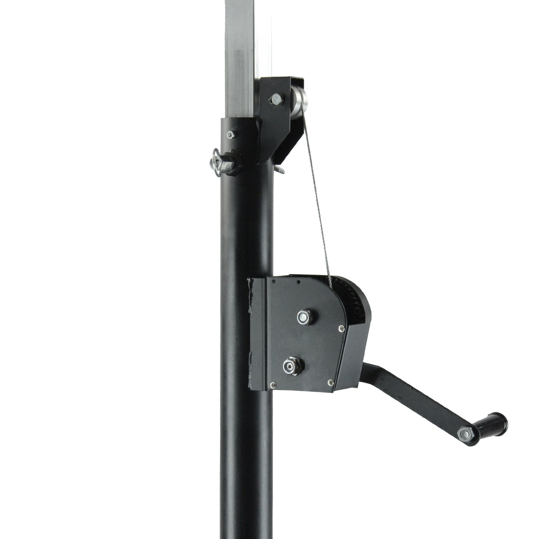 Hardman LS4 wind-up soporte de iluminación con barra transversal doble, de 1,7 a 4,3 m
