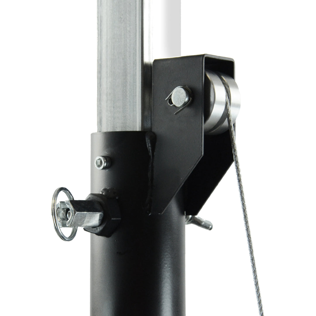 Hardman LS4 wind-up soporte de iluminación con barra transversal doble, de 1,7 a 4,3 m