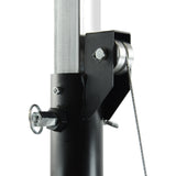 Hardman LS4 wind-up soporte de iluminación con barra transversal doble, de 1,7 a 4,3 m