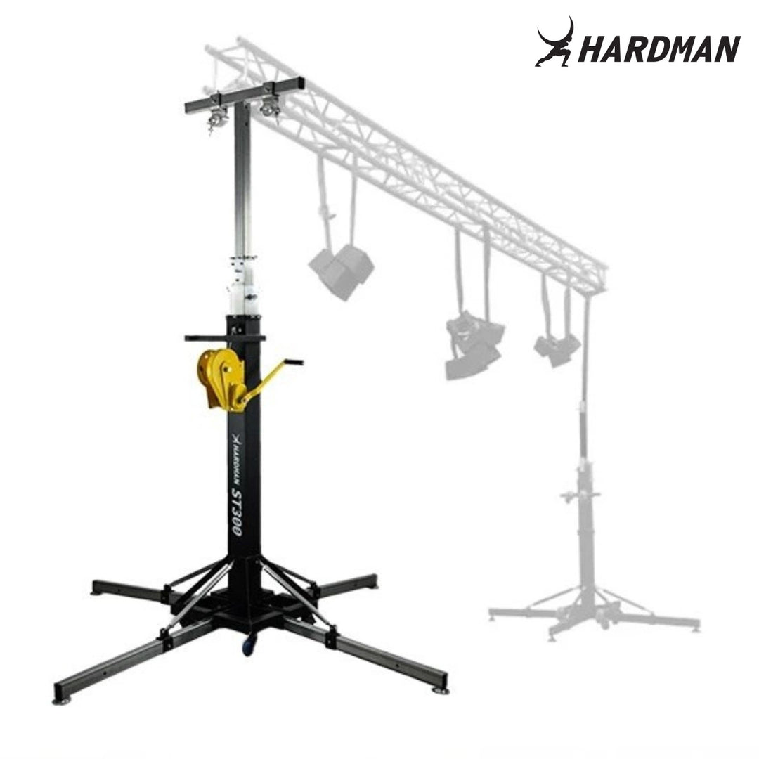Hardman ST300 torre escénica con cabrestante, de 2 a 5,5 m, 300 kg