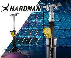 Hardman ST300 torre escénica con cabrestante, de 2 a 5,5 m, 300 kg