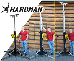 Hardman ST300 torre escénica con cabrestante, de 2 a 5,5 m, 300 kg