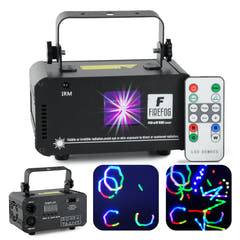 Firefog RGB láser disco 400 mW con DMX y mando a distancia