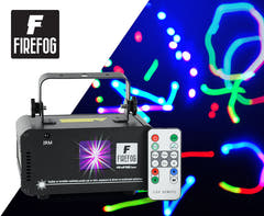 Firefog RGB láser disco 400 mW con DMX y mando a distancia