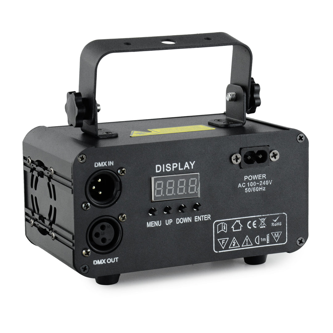 Firefog RGB láser disco 400 mW con DMX y mando a distancia