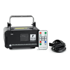 Firefog RGB láser disco 400 mW con DMX y mando a distancia