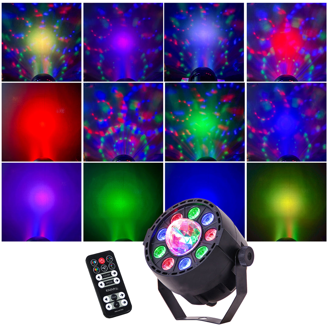 LED PAR-ASTRO 2-i-1 Diskolys 4 Stk. Bundle