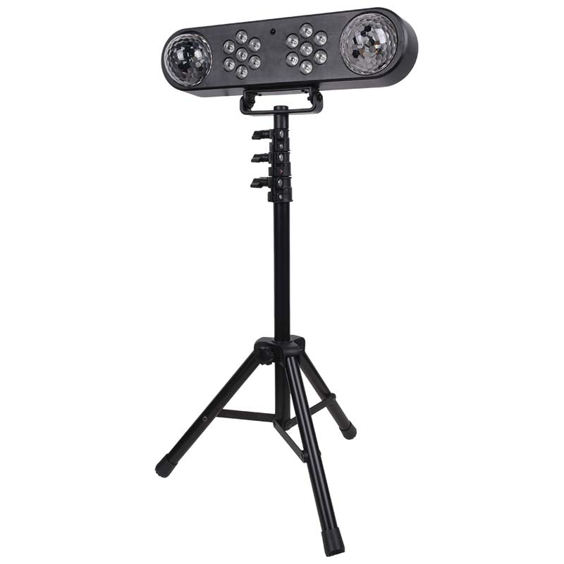 LIGHT4ME MAGIC BAR efecto de bola de discoteca LED PAR + stand + mando a distancia