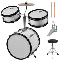 V-TONE VD Junior WH Batería infantil – Batería acústica blanca para niños