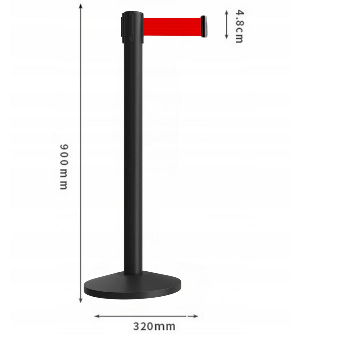 Postes delimitadores 2 unidades – Negro/Rojo