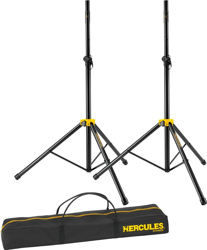 Hercules - Soportes de altavoz con bolsa Bundle (45kg, 2,24m)