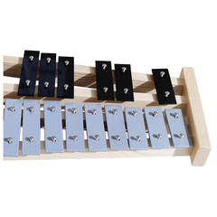 V-TONE DC27 Juego de campanas cromáticas para niños – 27 tonos con estuche y mazas