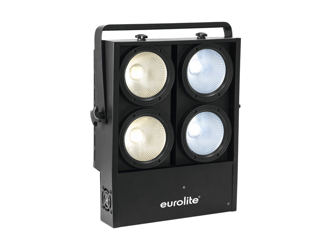 EUROLITE Conjunto 2x Audience Blinder 4x100W LED COB CW/WW + Estuche