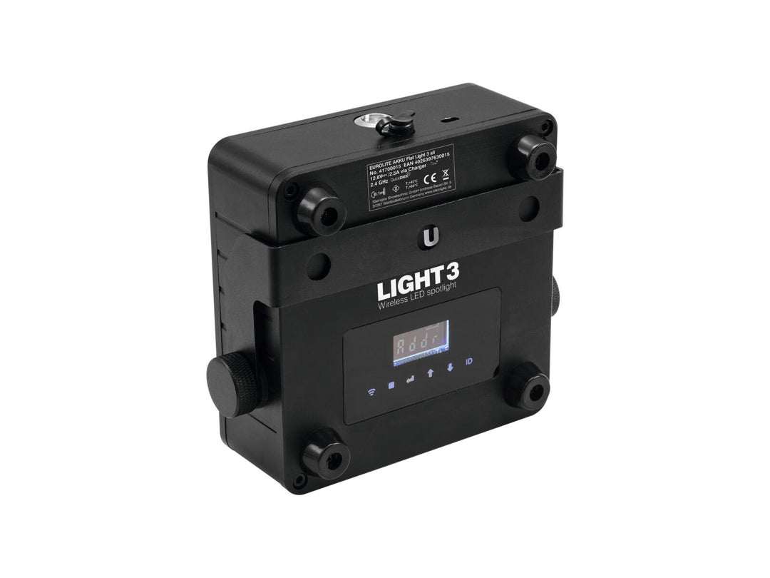 EUROLITE AKKU Luz Plana Light 3 bk