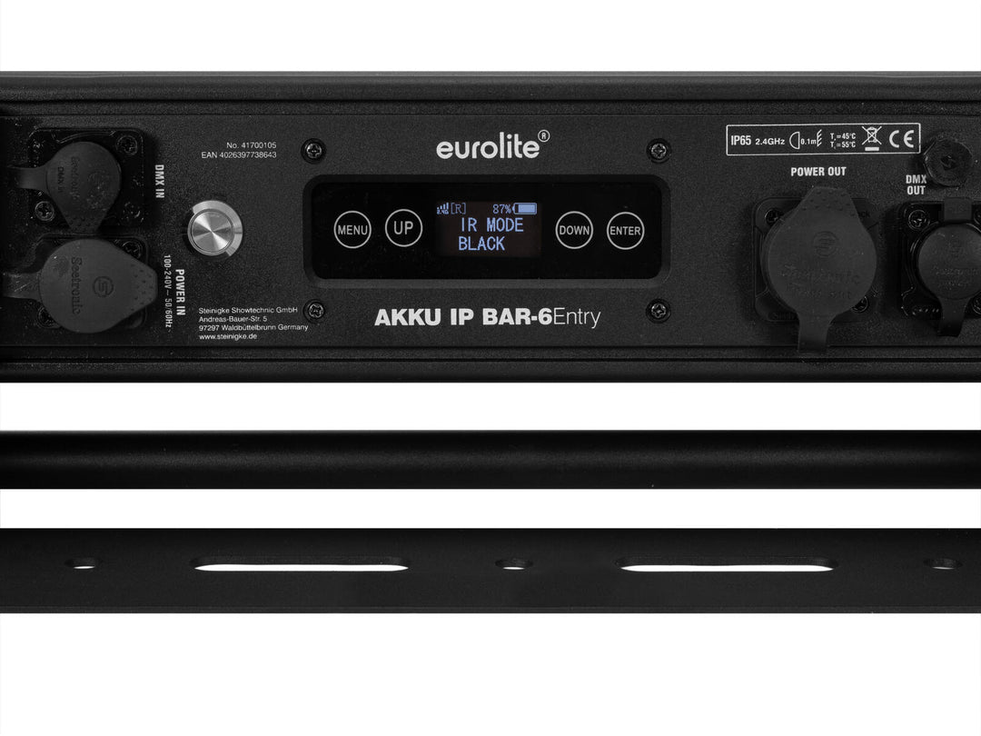 EUROLITE AKKU IP BAR-6 QCL de entrada QuickDMX