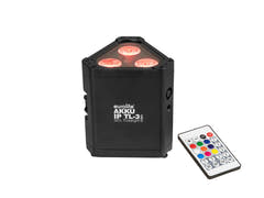 EUROLITE Set 6x AKKU IP TL-3 QCL + case con ruedas y función de carga