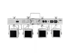 EUROLITE Set LED KLS-180 blanco + soportes de altavoz BS-2 EU en blanco