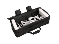EUROLITE Set LED KLS-180 blanco + soportes de altavoz BS-2 EU en blanco