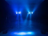 EUROLITE Set LED KLS-180 blanco + soportes de altavoz BS-2 EU en blanco