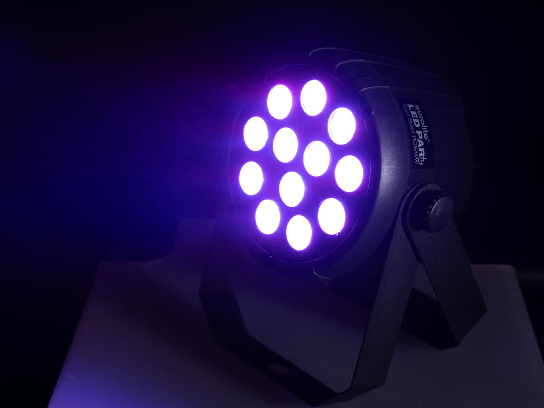 EUROLITE Set 4x LED PARty Spot Silent RGB/WW con bolsa acolchada